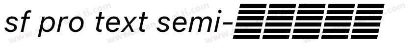 sf pro text semi字体转换